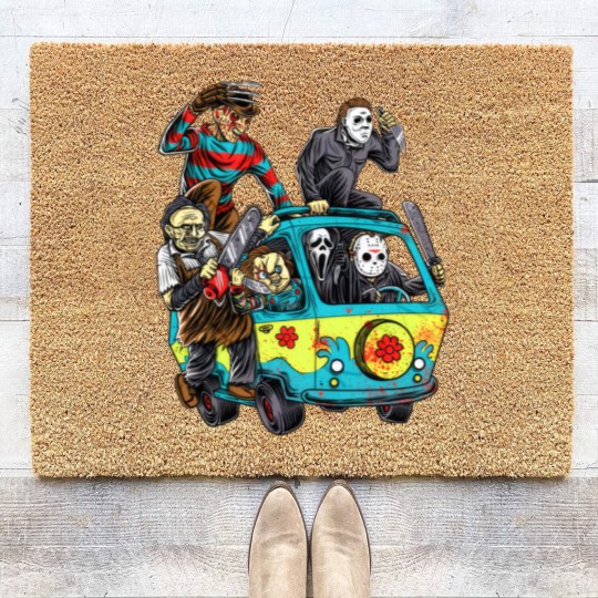 Discover Horror Movie Mystery Machine Coir Doormats