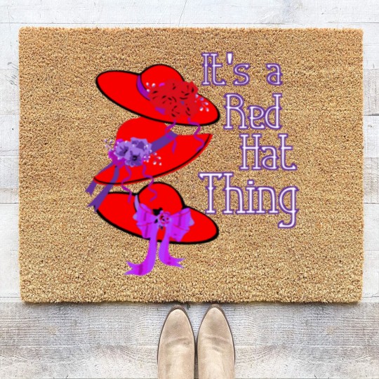 Discover Red Hat It'S A Red Hat Thing Gift Coir Doormats