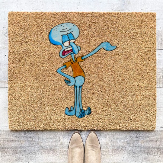 Discover Grumpy Squidward - Squidward - Coir Doormats