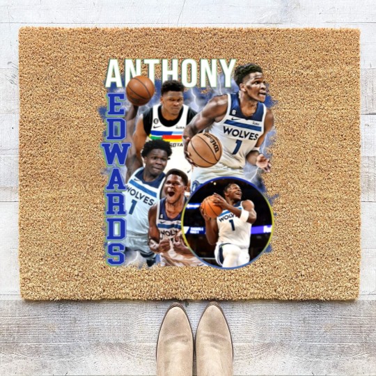 Discover Anthony Edwards Graphic Coir Doormats, Basketball Coir Doormats