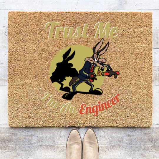 Discover TRUST ME IM AN ENGINEER Coir Doormats
