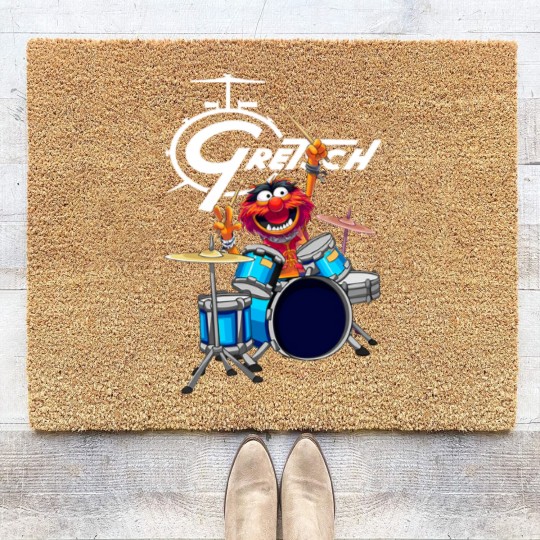Discover The Muppet Show Animal Playing Gretsch Drums Coir Doormats