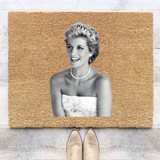 Discover Princess of Wales Lady Diana Dynasty Di Coir Doormats Vintage Retro Meme Gift