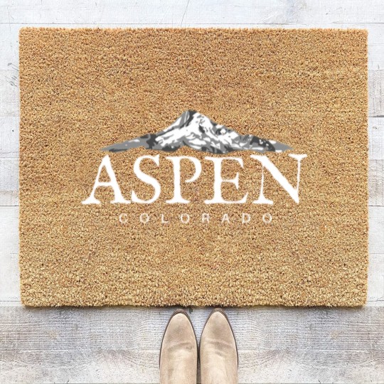 Discover Aspen Co Coir Doormats Colorado Mountain Town Coir Doormats