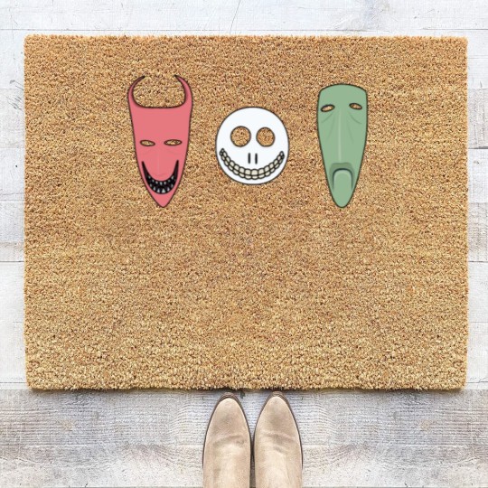 Discover Lock, Shock and Barrel Masks Coir Doormats