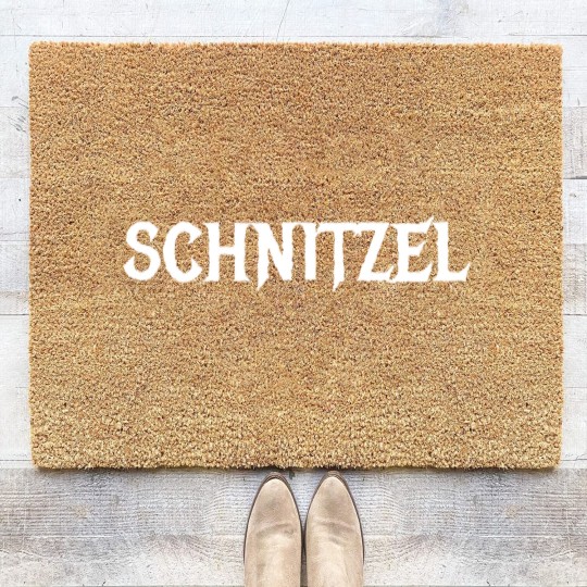 Discover Schnitzel Schnitzel Schnitzel Coir Doormats