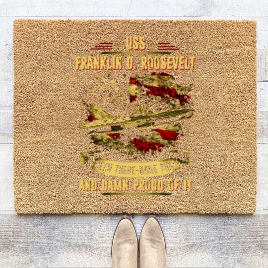 Discover Uss Franklin D Roosevelt (Cv-42) Coir Doormats