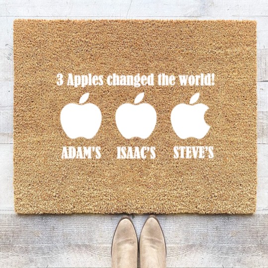 Discover 3 Apples Changed The World - Tribute Coir Doormats