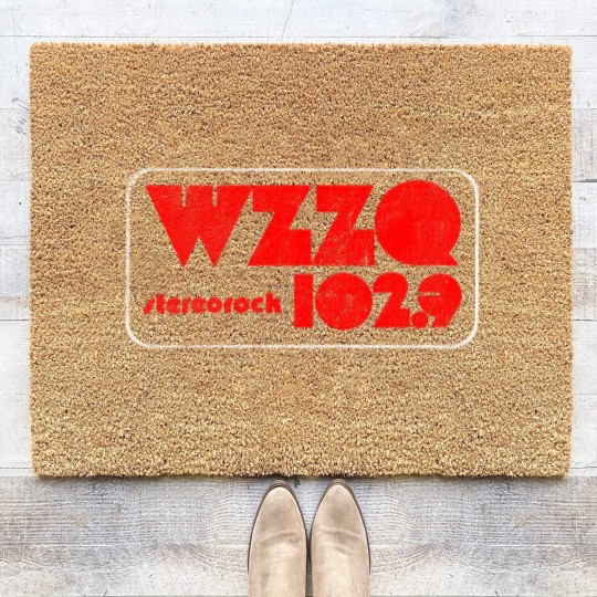 Discover WZZQ Stereorock Jackson, Mississippi / Defunct 80s Radio Station Logo - Radio Station - Coir Doormats