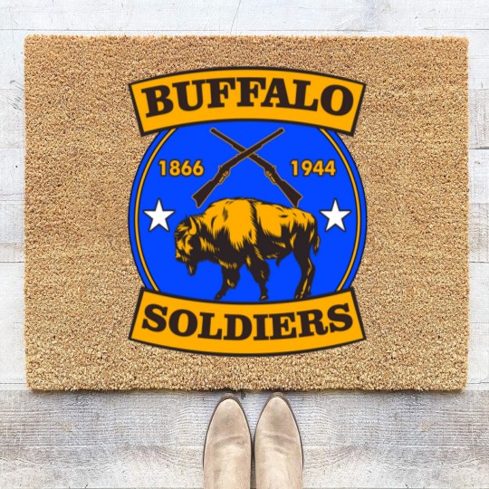 Discover Buffalo Soldiers T-ShirtBUFFALO SOLDIERS REGIMENT LOGO T-Shirt_by theanomalius_merch_ Coir Doormats