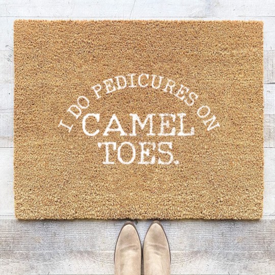 Discover Pedicure On Camel Toes Coir Doormats
