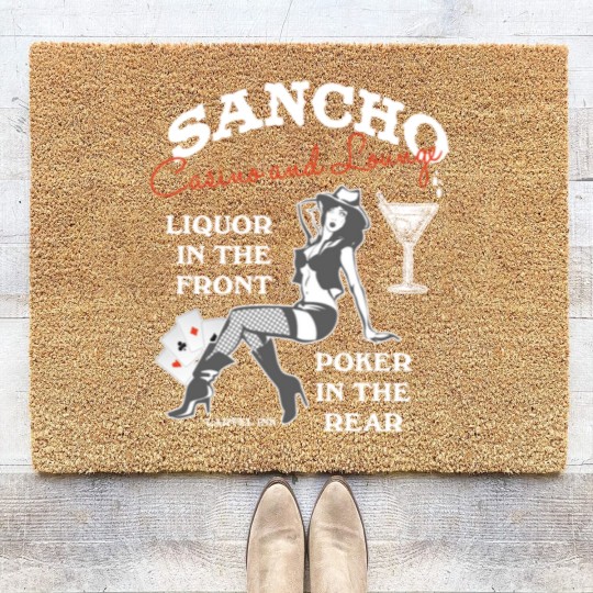 Discover Sancho casino and lounge Liquor in the front Coir Doormats