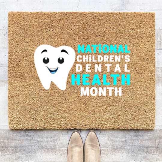 Discover Dental Health - National Children's Dental Health Month Coir Doormats