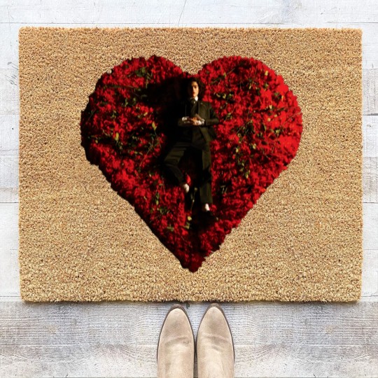 Discover Conan Gray Graphic Vintage Coir Doormats, Conan Gray with Roses Heart Aesthetic 90's Coir Doormats