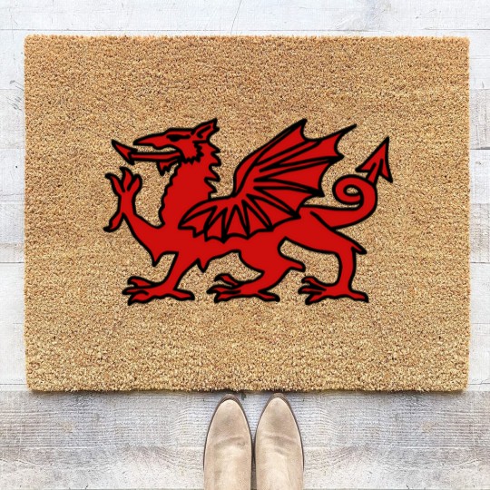 Discover Welsh Dragon Wales - Welsh Dragon - Coir Doormats