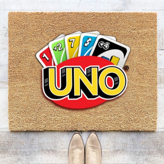 Discover UNO Game Card Coir Doormats