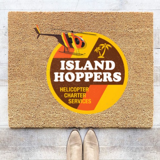 Discover island hoppers - RETRO DISTRESSED Coir Doormats