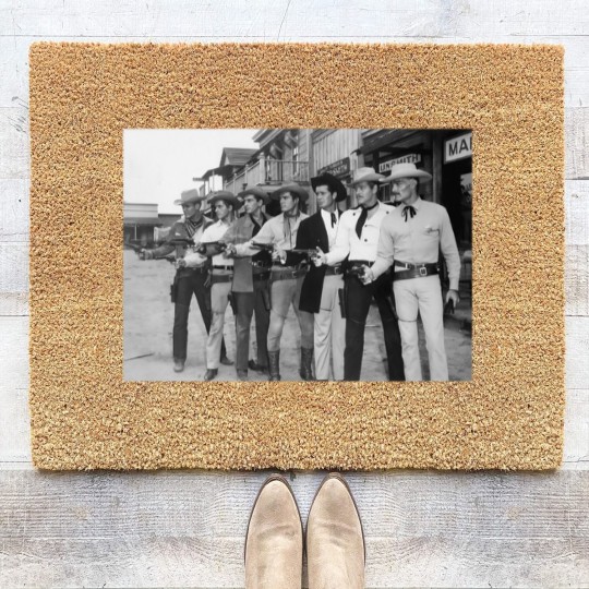 Discover 1950s western tv shows Classic Coir Doormats