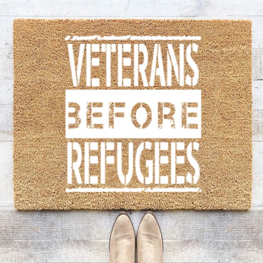 Discover Veterans Before Refugees Coir Doormats