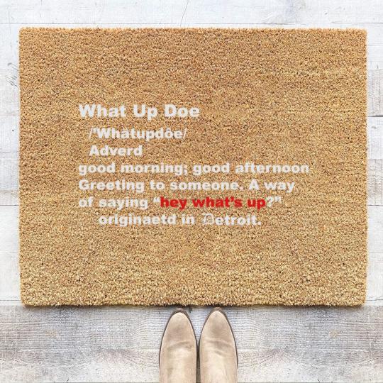 Discover What up Doe Coir Doormats
