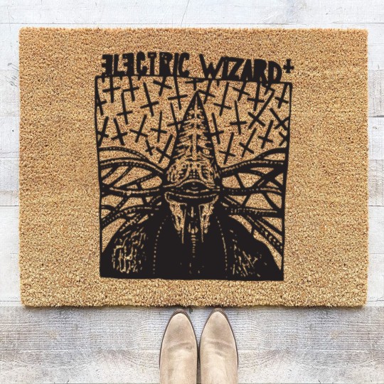 Discover Electric Wizard Sludge Metal Psychedelic Graphic P Coir Doormats