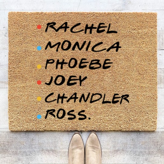 Discover rachel monica phoebe joey chadler ross hipster Coir Doormats