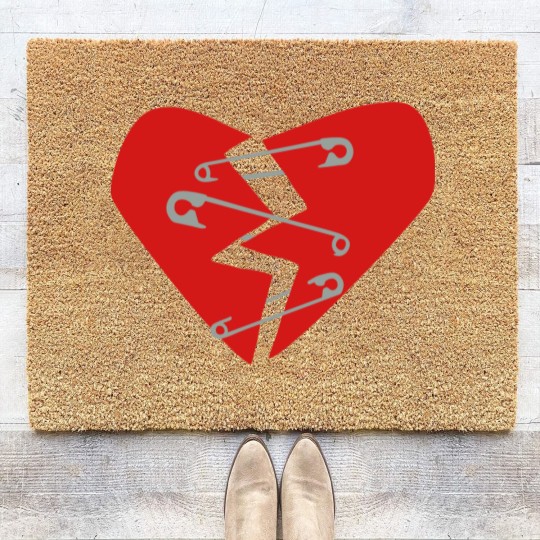 Discover Broken Heart Coir Doormats