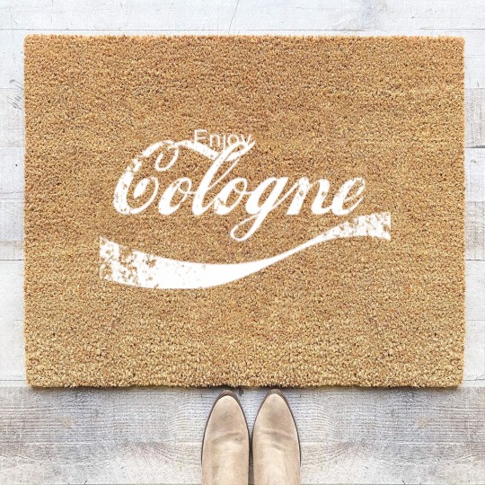 Discover Enjoy Cologne / Köln, Germany in Coke-Design Coir Doormats