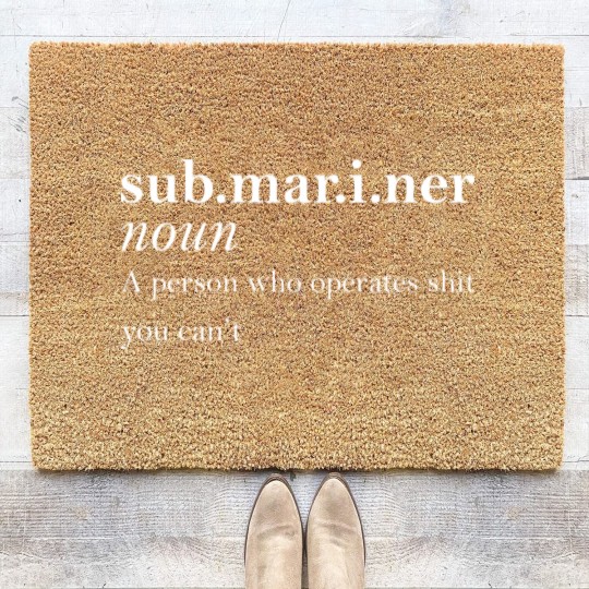Discover Submariner Definition Pigboat Submersible Nuclear Coir Doormats