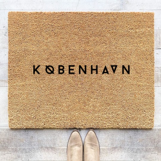Discover Kobenhavn Copenhagen Denmark Coir Doormats