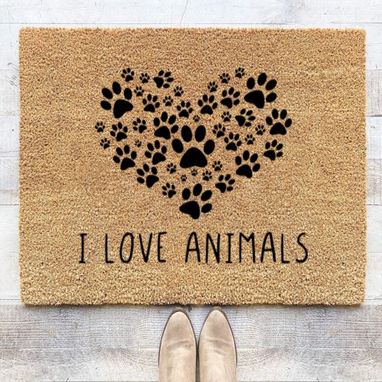 Discover I love animals Coir Doormats