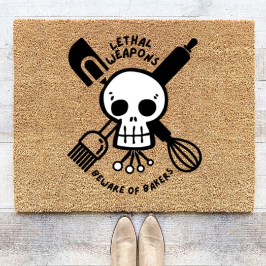 Discover Beware of Bakers. Weapons for all baking lovers Coir Doormats