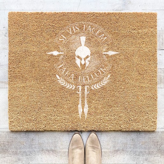 Discover Sparta - Si Vis Pacem Para Bellum Coir Doormats