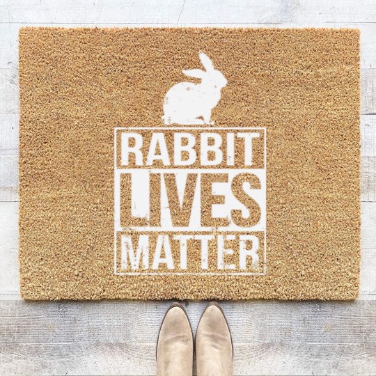 Discover Rabbit Rescue Shelter Gift Coir Doormats