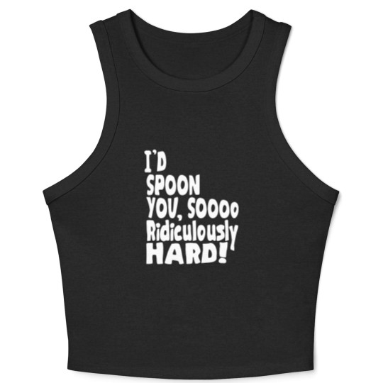 Discover Spoon You So Ridiculously Hard Crop Tank Top