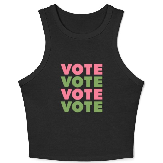 Discover Vote Vote Vote 2020 Sorority Paraphernalia Aka Crop Tank Top