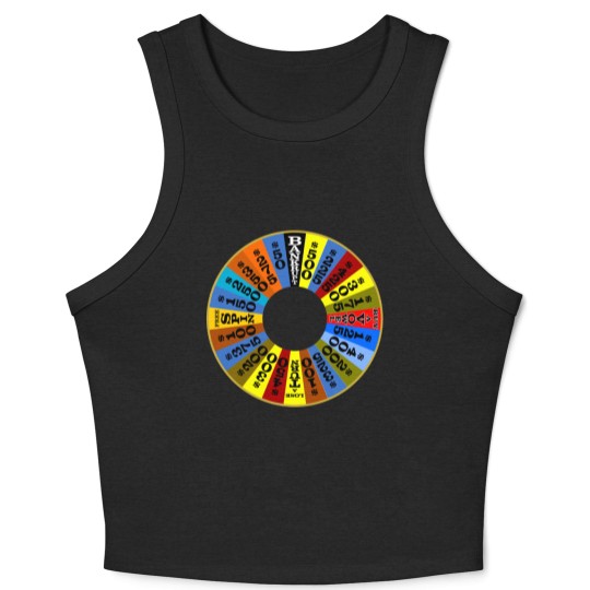 Discover Wheel of Fortune logo Crop Tank Top Crop Tank Top