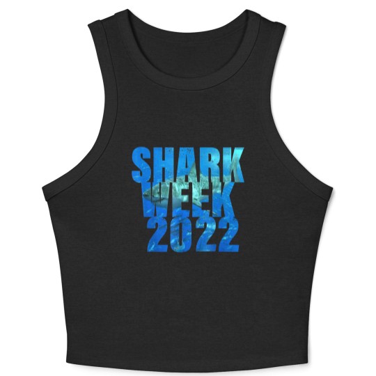 Discover Shark Week 2022 V-Neck Crop Tank Top