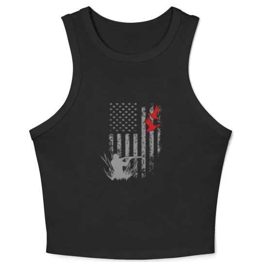 Discover Duck Hunting Crop Tank Top