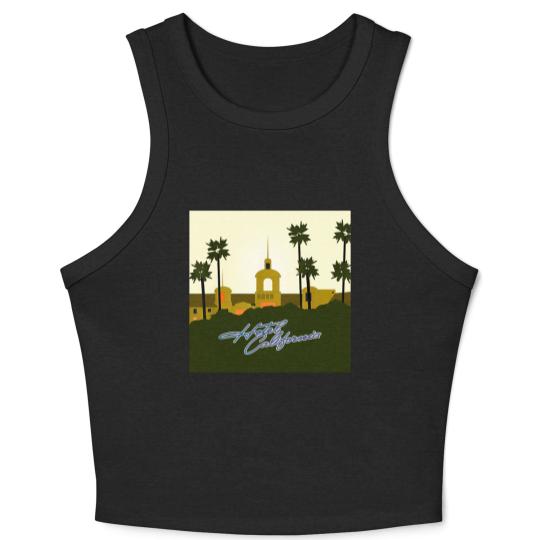 Discover Eagles Hotel california Crop Tank Top