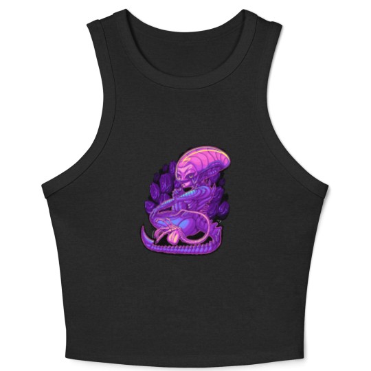 Discover Xenogirl - Xenomorph - Crop Tank Top