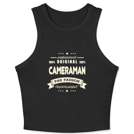 Discover Cameraman Original Crop Tank Top