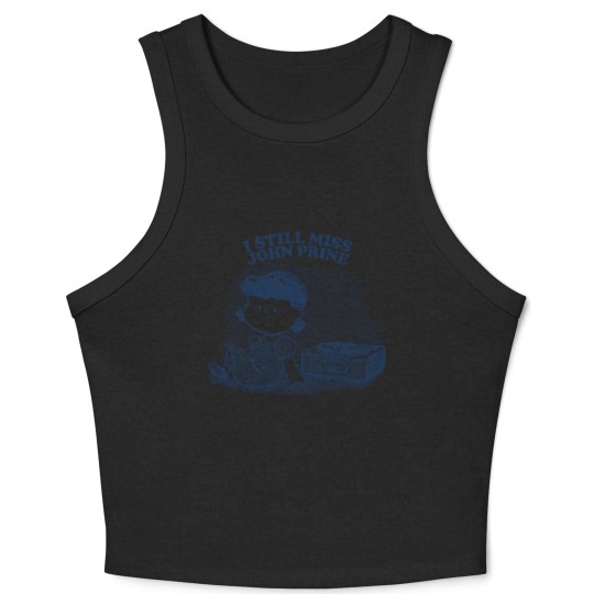 Discover I Still Miss John Prine ••••• Vinyl Collector Fan Design - John Prine - Crop Tank Top