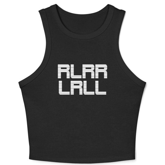 Discover RlRR LRLL Paradiddle Drummer Drumming Drum Drums Crop Tank Top