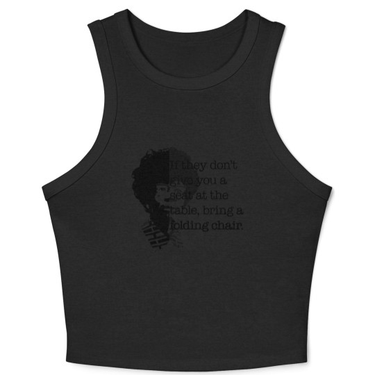 Discover Folding Chair Quote Shirley Chisholm Meme Icon Gift Crop Tank Top
