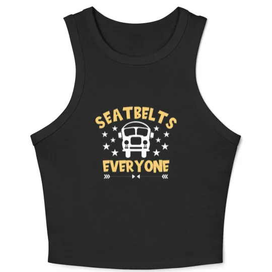 Discover Bus Driver Bus School Bus Public Transportation Crop Tank Top