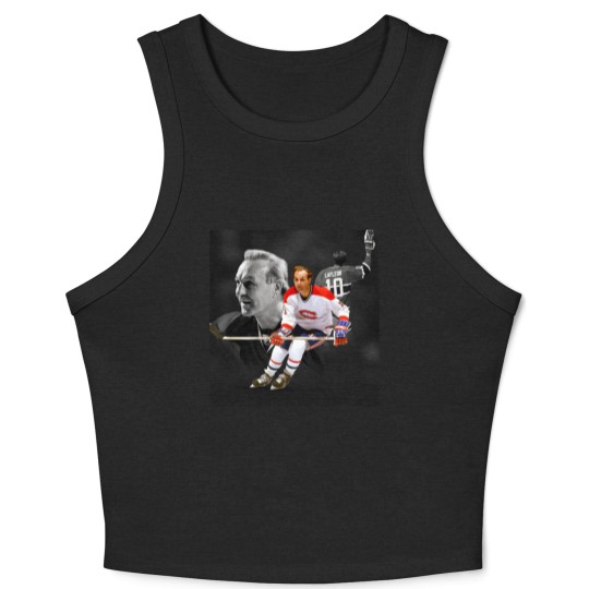 Discover Guy Lafleur 10 Canadian Hockey Legend Classic Crop Tank Top