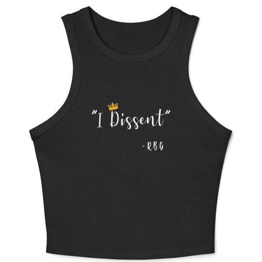 Discover I Dissent RBG Ruth Bader Ginsburg Crop Tank Top