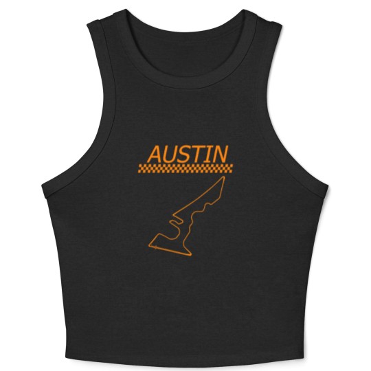 Discover Race Track In Austin Car Racing Circuit Fan Gift T Crop Tank Top