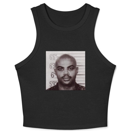 Discover Charles Barkley Mugshot Crop Tank Top